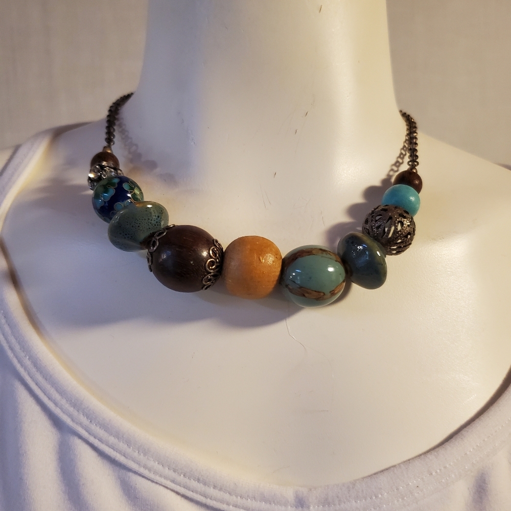 Artisan Style Bead Necklace‎